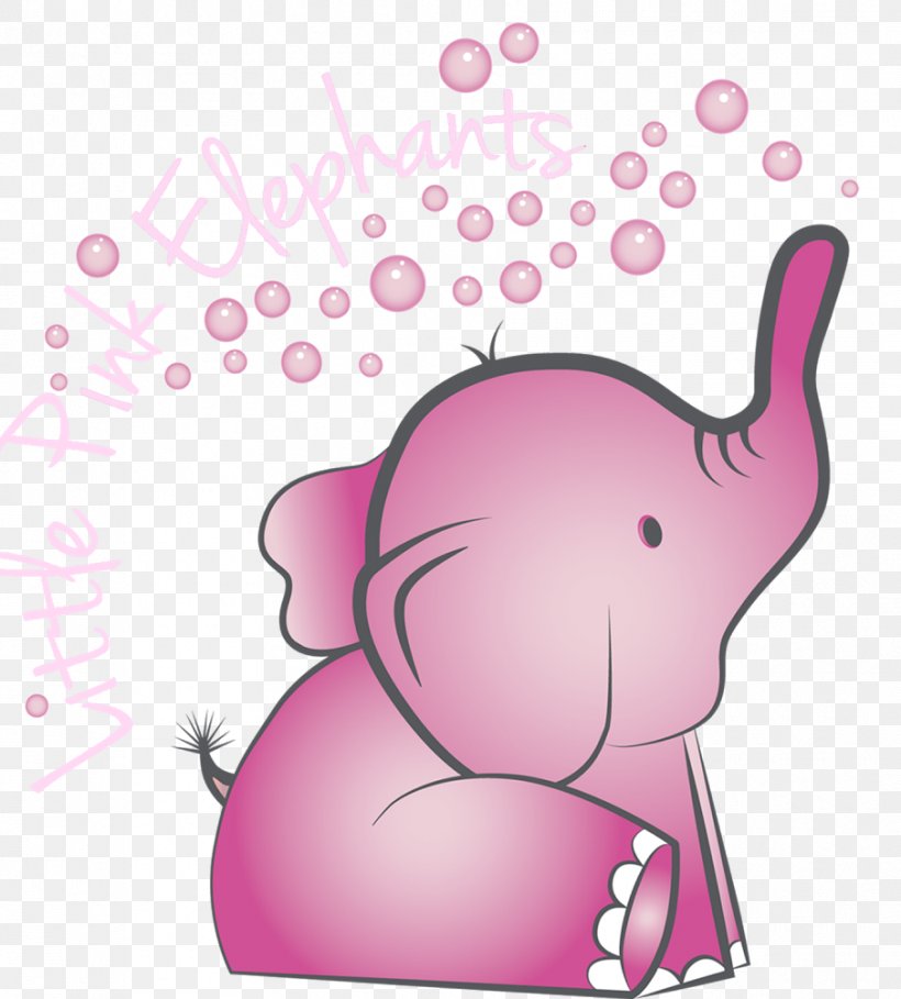 Elephantidae Seeing Pink Elephants Clip Art, PNG, 906x1005px, Watercolor, Cartoon, Flower, Frame, Heart Download Free