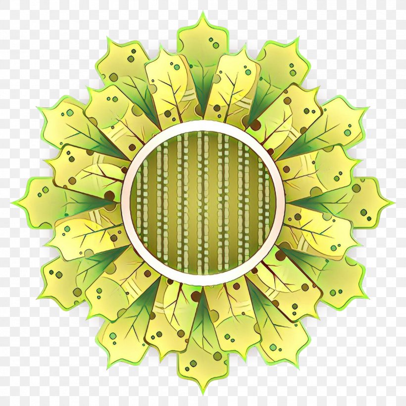 Green Leaf Yellow Circle Plant, PNG, 1979x1979px, Cartoon, Green, Leaf, Plant, Yellow Download Free