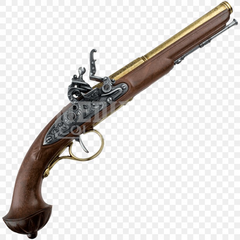 18th Century Flintlock Mechanism Firearm Pistol, PNG, 850x850px, Watercolor, Cartoon, Flower, Frame, Heart Download Free