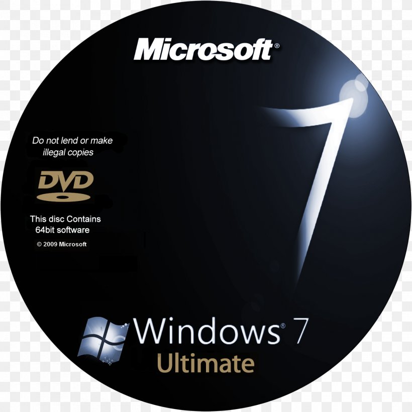 Windows 7 ISO Image DVD 64-bit Computing, PNG, 1400x1400px, 64bit Computing, Windows 7, Brand, Compact Disc, Computer Software Download Free