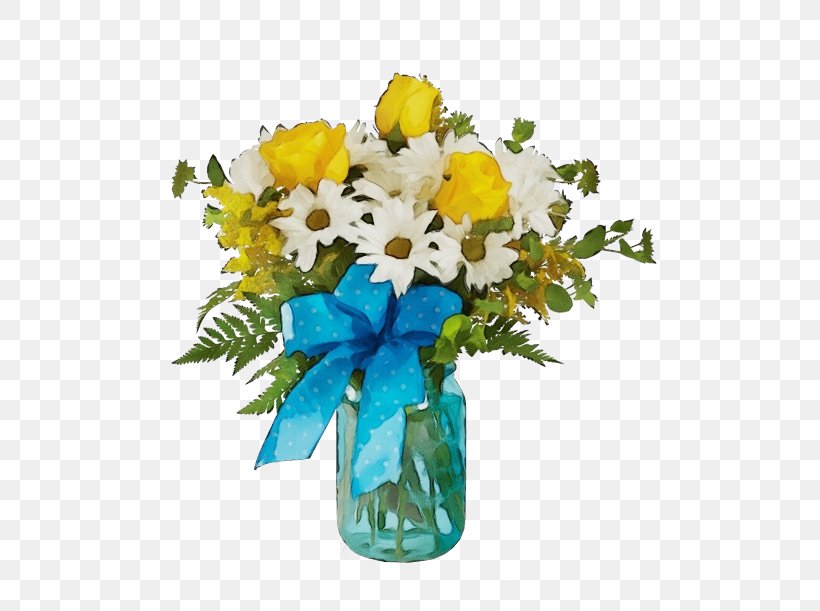 Blue Watercolor Flowers, PNG, 500x611px, Watercolor, Blue, Bouquet, Cut Flowers, Floral Design Download Free