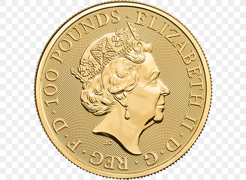 Royal Mint The Queen's Beasts Gold Coin Bullion Coin, PNG, 600x600px, Royal Mint, Apmex, Bullion Coin, Coin, Currency Download Free