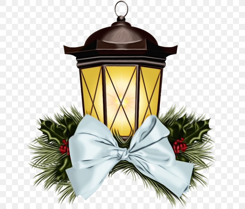 Watercolor Christmas, PNG, 700x700px, Watercolor, Cartoon, Christmas Day, Holiday Ornament, Kerosene Lamp Download Free