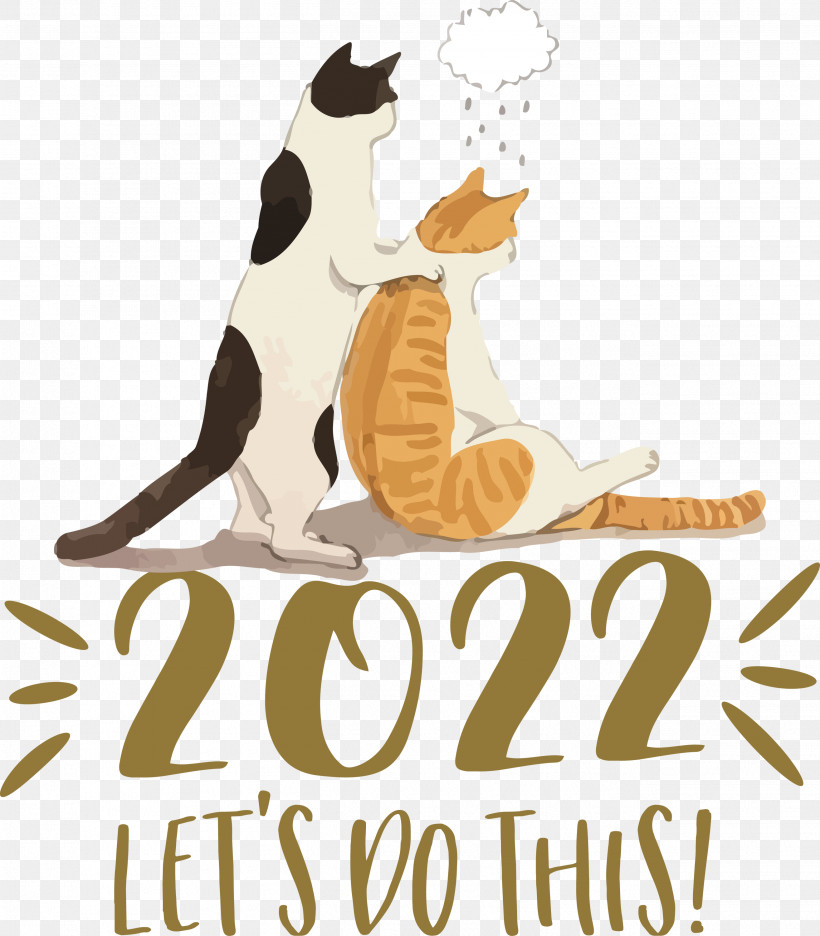2022 New Year 2022 New Start 2022 Begin, PNG, 2628x3000px, Cat, Cartoon, Dog, Drawing, Meow Download Free