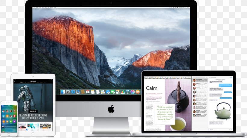 Apple OS X El Capitan Desktop Computers, PNG, 1690x952px, Apple, Apple Id, Apple Tv, Brand, Computer Download Free