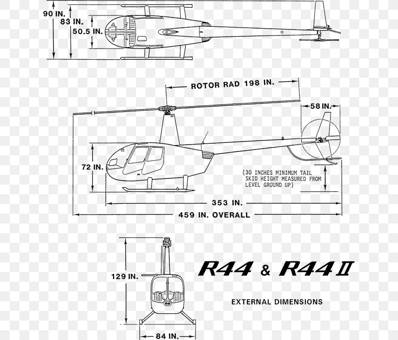 Robinson R44 Helicopter Technical Drawing Aviation, PNG, 642x700px, Robinson R44, Altitude, Area, Artwork, Auto Part Download Free