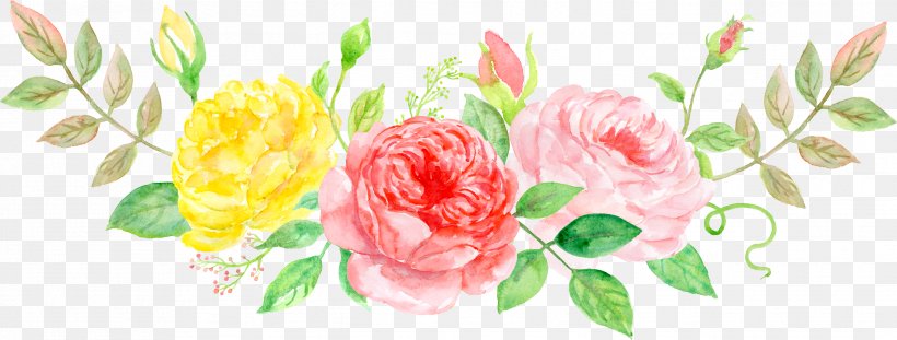 Watercolor Painting Peony, PNG, 2637x1002px, Watercolor Painting, Art, Artificial Flower, Carnation, Cut Flowers Download Free