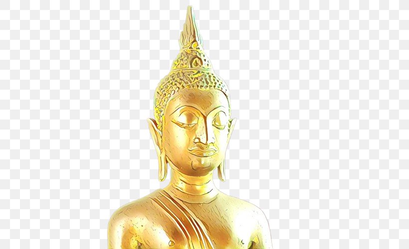 Buddha Cartoon, PNG, 500x500px, Bronze, Brass, Bronze Sculpture, Gautama Buddha, Gold Download Free