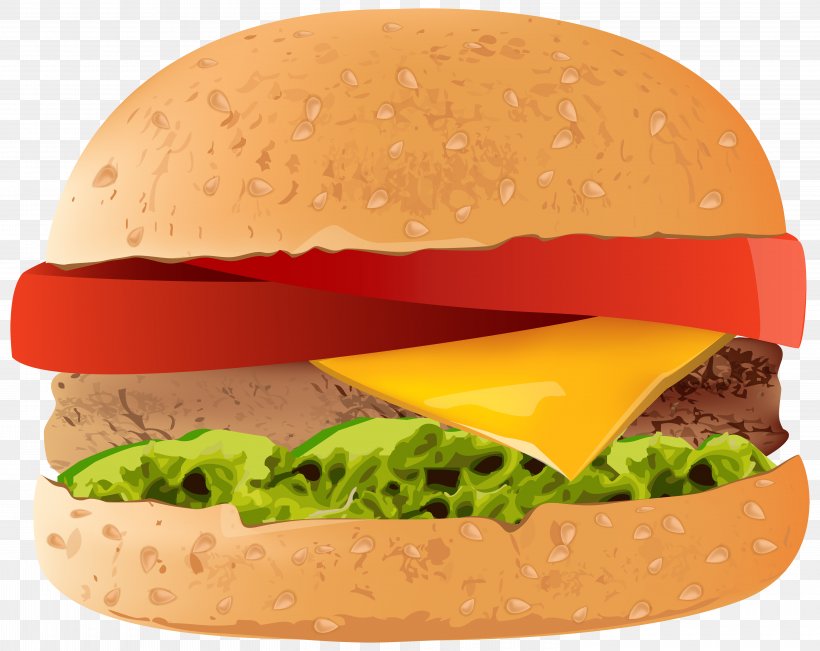 Hamburger Hot Dog Cheeseburger Fast Food Clip Art, PNG, 6000x4764px, Hamburger, American Food, Big Mac, Blog, Breakfast Sandwich Download Free