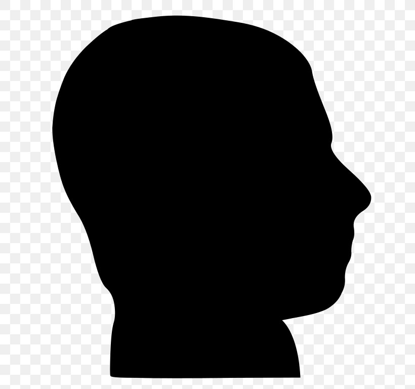 Silhouette Human Head Clip Art, PNG, 768x768px, Silhouette, Black, Drawing, Face, Female Download Free