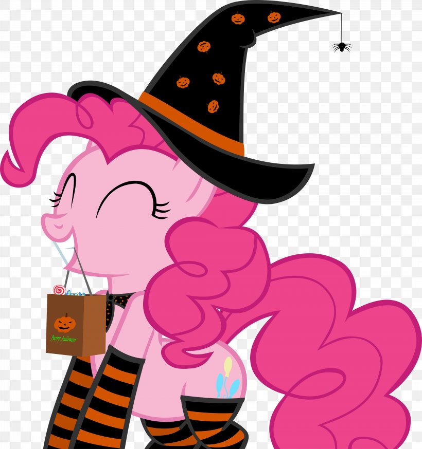 Pinkie Pie Trick-or-treating Coinky Dink World Halloween, PNG, 4223x4505px, Pinkie Pie, Art, Artwork, Candy, Cartoon Download Free