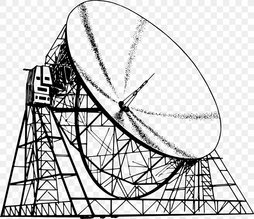 Radio Telescope Drawing, PNG, 2400x2074px, Radio Telescope, Area, Astronomical Radio Source, Astronomy, Black And White Download Free