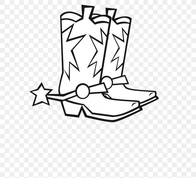 Cowboy Boot Clip Art, PNG, 2541x2310px, Cowboy Boot, Area, Arm, Artwork, Black And White Download Free