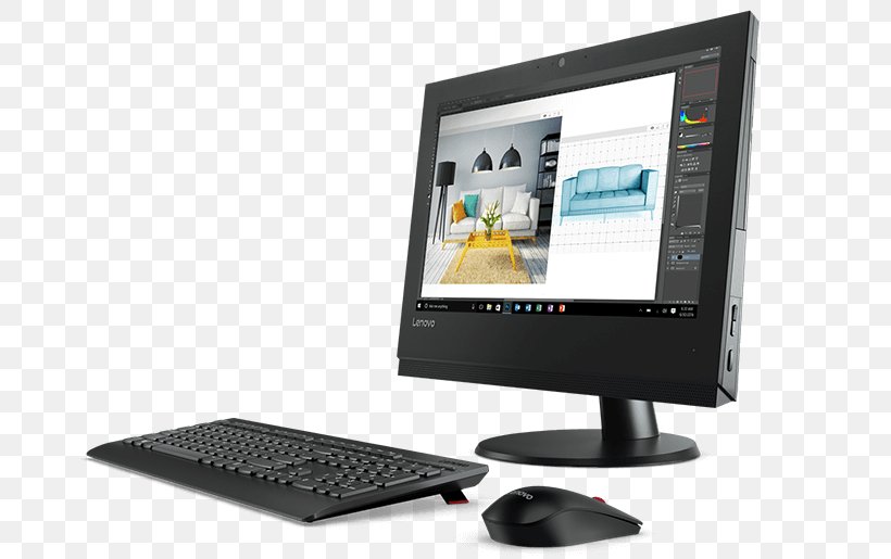 Intel All-in-One Desktop Computers Lenovo V310z, PNG, 725x515px, Intel, Allinone, Central Processing Unit, Computer, Computer Accessory Download Free