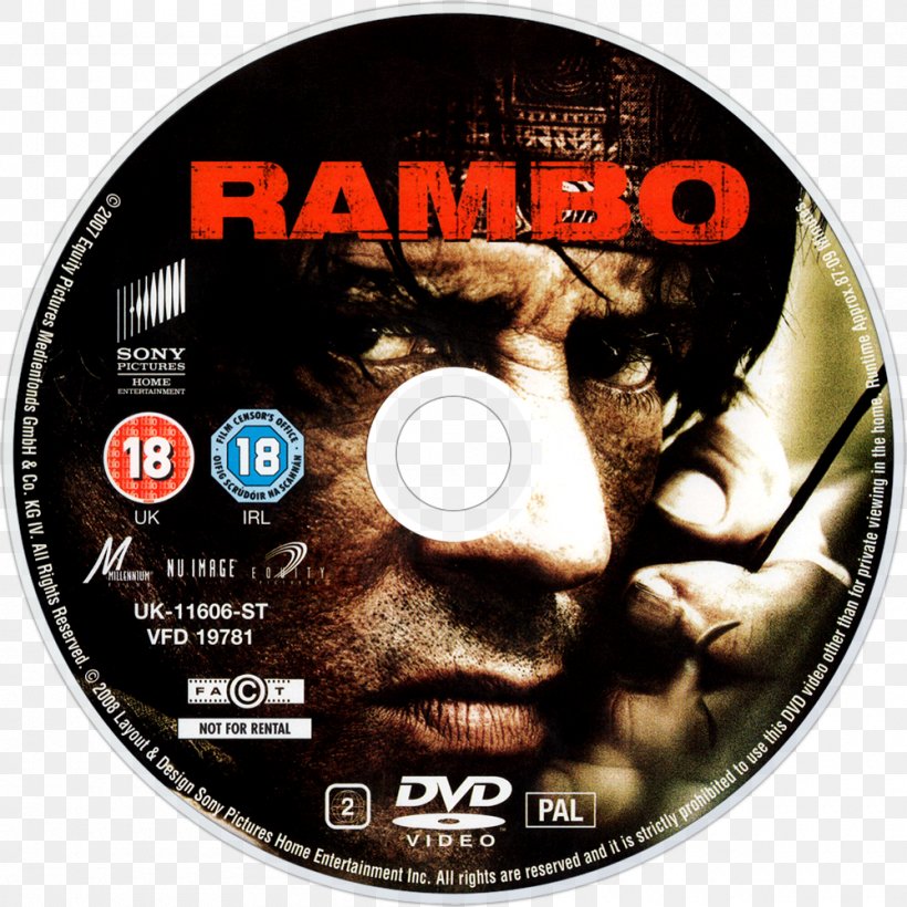 John Rambo Blu-ray Disc Hollywood DVD, PNG, 1000x1000px, John Rambo, Bluray Disc, Brian Tyler, Compact Disc, Dvd Download Free