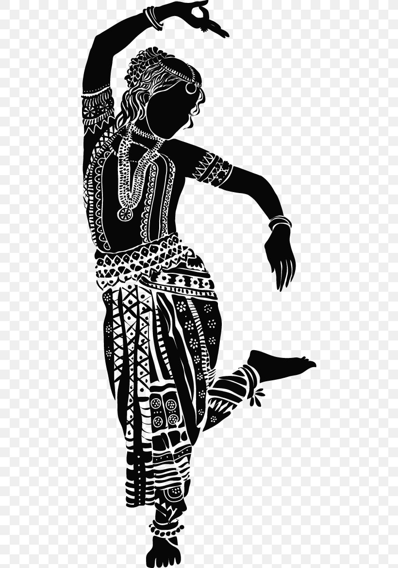 Wall Decal Dance Sticker Mural, PNG, 485x1168px, Wall Decal, Art, Belly Dance, Black And White, Costume Design Download Free