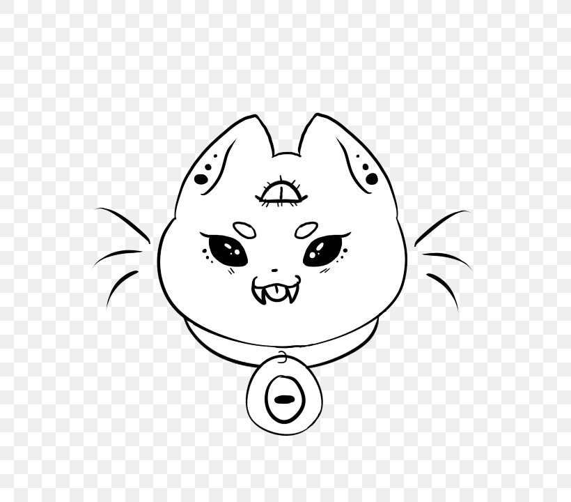 Whiskers Drawing Line Art White Clip Art, PNG, 720x720px, Whiskers, Artwork, Black, Black And White, Cartoon Download Free