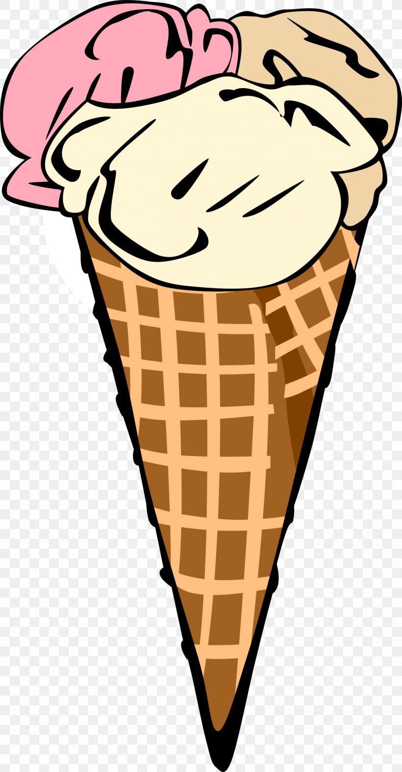 Ice Cream Cones Waffle Clip Art, PNG, 1248x2400px, Ice Cream Cones, Cream, Dessert, Dondurma, Flavor Download Free
