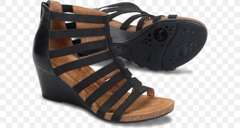 Sofft Mati Wedge Sandals, PNG, 600x438px, Sandal, Brown, Footwear, Leather, Outdoor Shoe Download Free