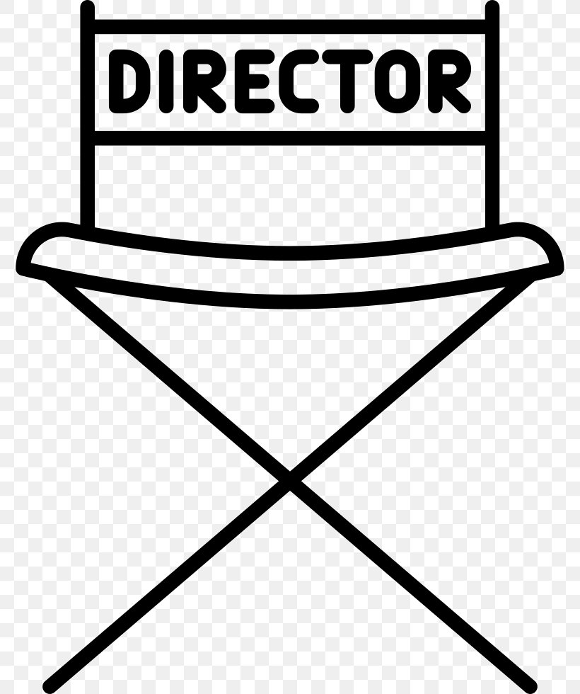 Clip Art Film Director Scalable Vector Graphics Director's Chair, PNG, 776x980px, Film, Area, Black And White, Chair, Cinema Download Free