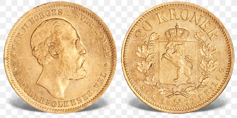 Norway Gold Coin 20-krone Half Eagle, PNG, 1000x500px, Norway, American Gold Eagle, Carson City Mint, Coin, Coins Of The Norwegian Krone Download Free