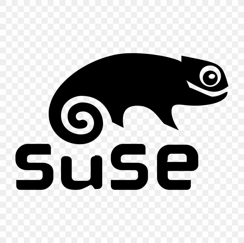 SUSE Linux Distributions OpenSUSE, PNG, 1600x1600px, Suse Linux Distributions, Black, Black And White, Brand, Carnivoran Download Free