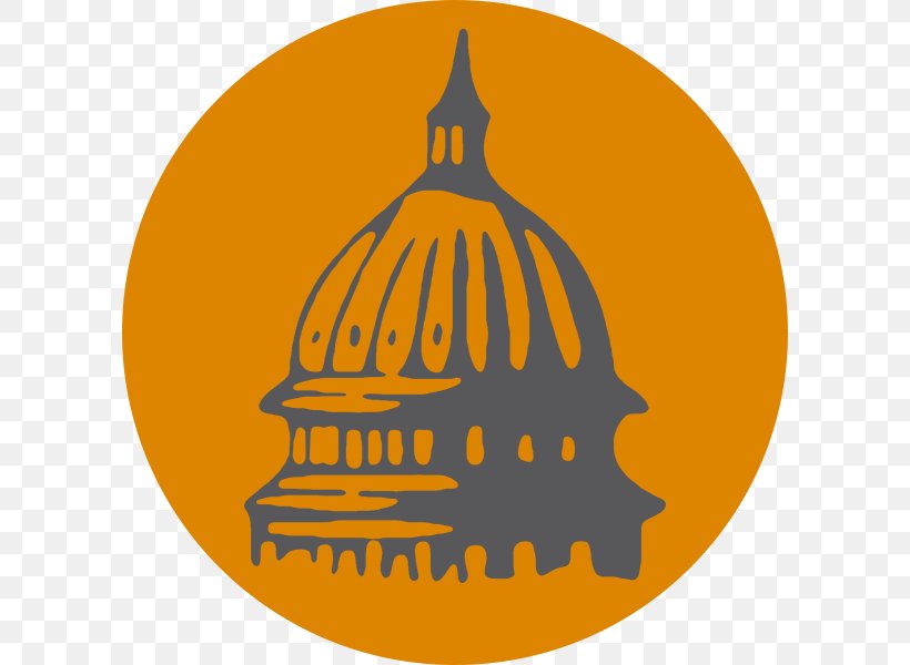 United States Capitol Pumpkin Building Clip Art, PNG, 600x600px, United States Capitol, Building, Orange, Pumpkin, Silhouette Download Free