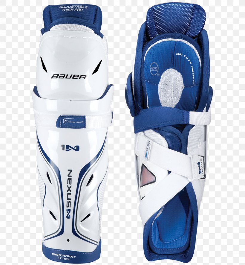 Bauer Hockey Shin Guard Ice Hockey Equipment, PNG, 1110x1200px, Bauer Hockey, Baseball Equipment, Baseball Protective Gear, Blue, Ccm Hockey Download Free