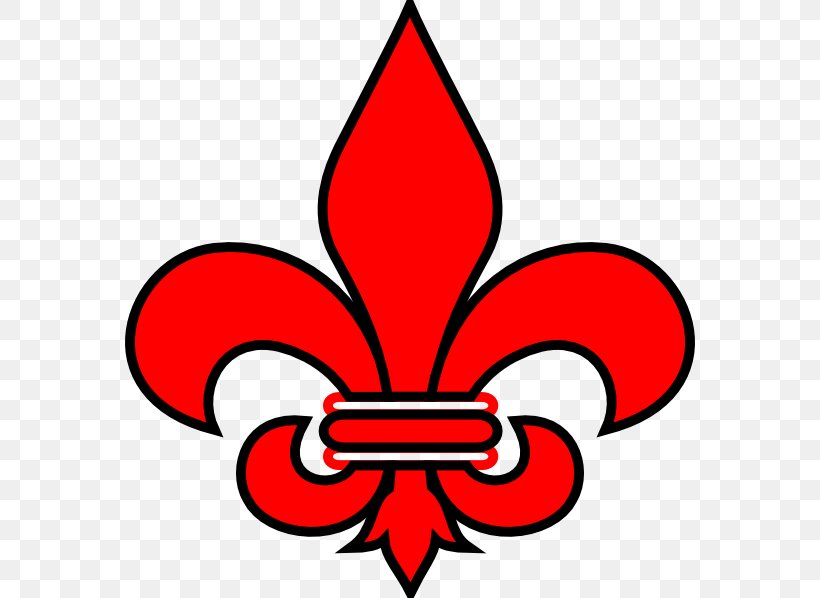 Fleur-de-lis New Orleans Saints Red Clip Art, PNG, 570x598px ...