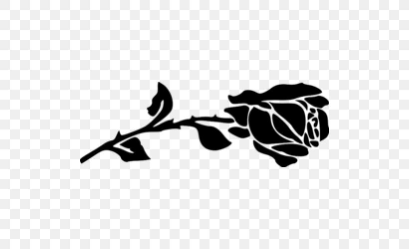 Sticker Decal Наклейка Garden Roses Vinyl Group, PNG, 500x500px, Sticker, Black, Black And White, Branch, Car Download Free