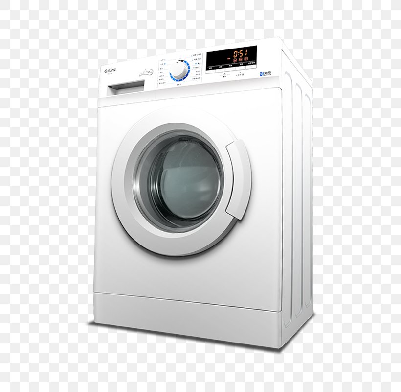 Washing Machine Home Appliance, PNG, 800x800px, Washing Machines, Clothes Dryer, Designer, Gratis, Haier Download Free