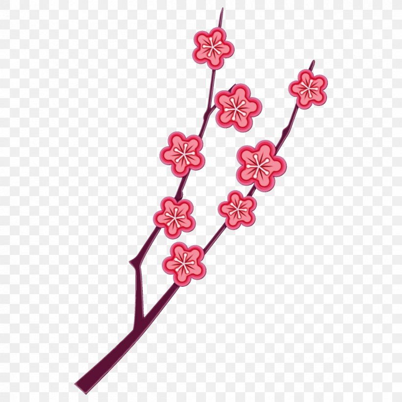 Cherry Blossom, PNG, 1200x1200px, Watercolor, Blossom, Branch, Cherry Blossom, Cut Flowers Download Free