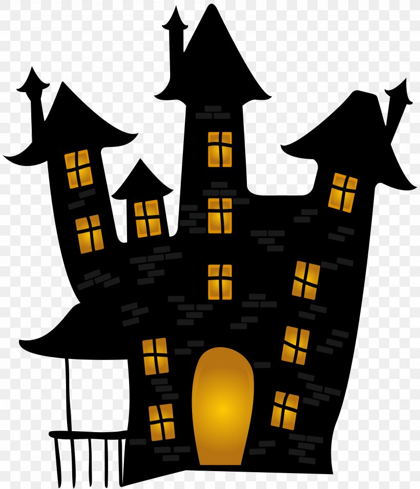Halloween Haunted House Clip Art, PNG, 6009x7000px, Watercolor, Cartoon, Flower, Frame, Heart Download Free