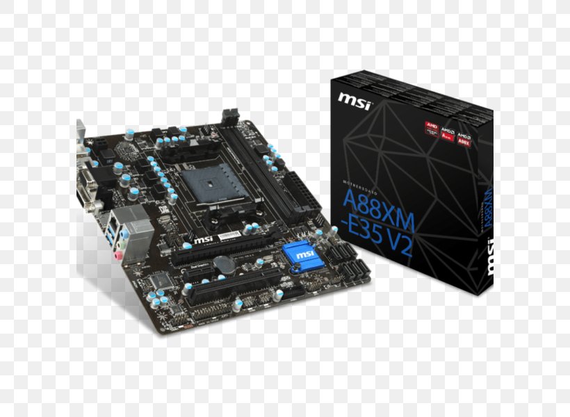 MSI A88XM-E35, PNG, 600x600px, Socket Fm2, Advanced Micro Devices, Amd Accelerated Processing Unit, Computer Accessory, Computer Component Download Free