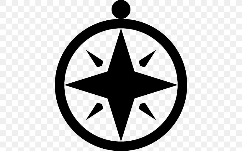 North Compass Clip Art, PNG, 512x512px, North, Area, Black And White, Cardinal Direction, Compass Download Free