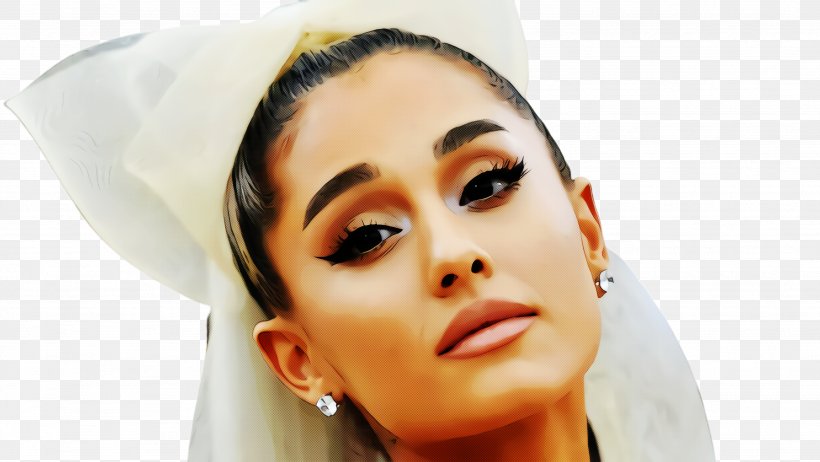 Ariana Grande, PNG, 2664x1504px, Ariana Grande, Beauty, Black Hair, Celebrity, Cheek Download Free