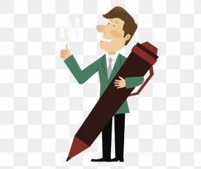 Pen Man - Drawing Suit Man PNG