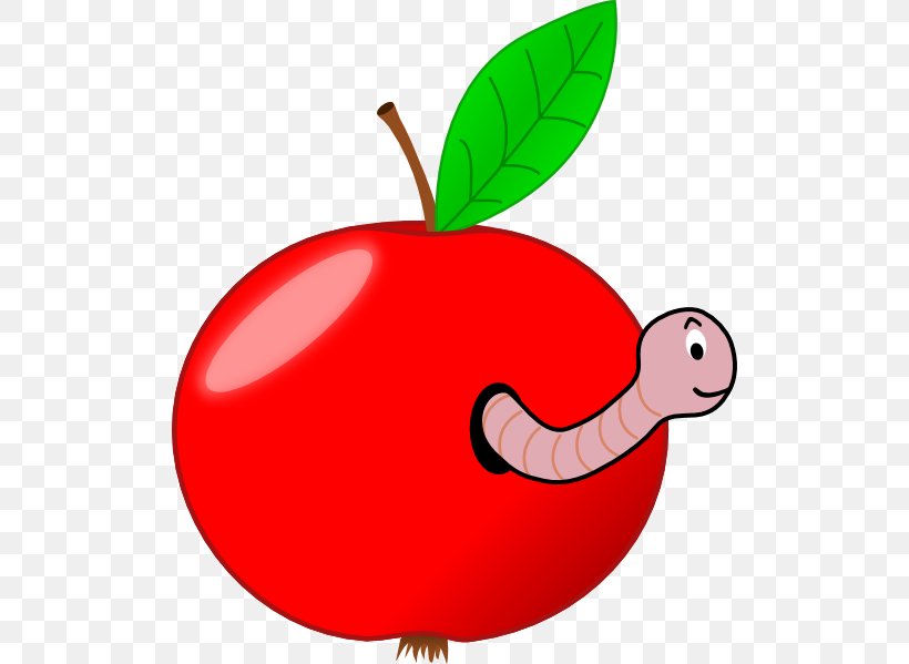 Worm Apple Clip Art, PNG, 510x599px, Worm, Apple, Artwork, Cdr, Computer Worm Download Free