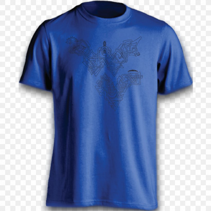 T-shirt Royal Blue Sleeve, PNG, 2084x2085px, Tshirt, Active Shirt, Blue, Clothing, Clothing Sizes Download Free