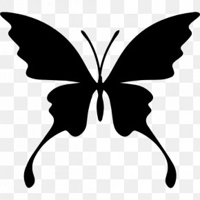Butterfly - Butterfly Insect Silhouette Clip Art PNG