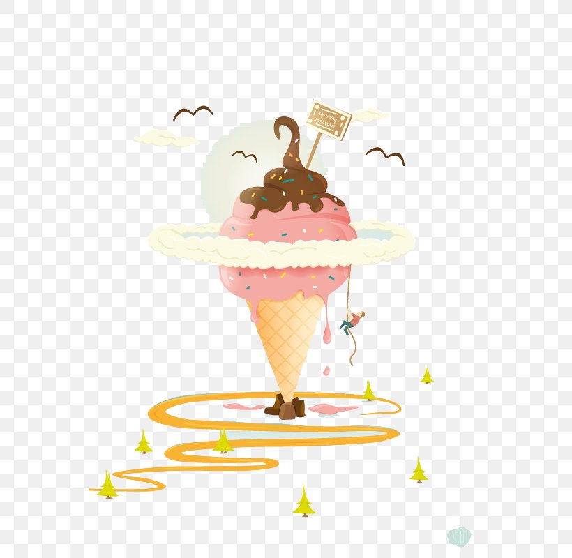 Ice Cream Cone Cartoon, PNG, 565x800px, Ice Cream, Cartoon, Dairy Product, Dessert, Flat Design Download Free