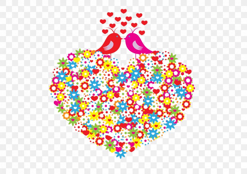 Lovebird Heart Pattern, PNG, 2480x1754px, Watercolor, Cartoon, Flower, Frame, Heart Download Free