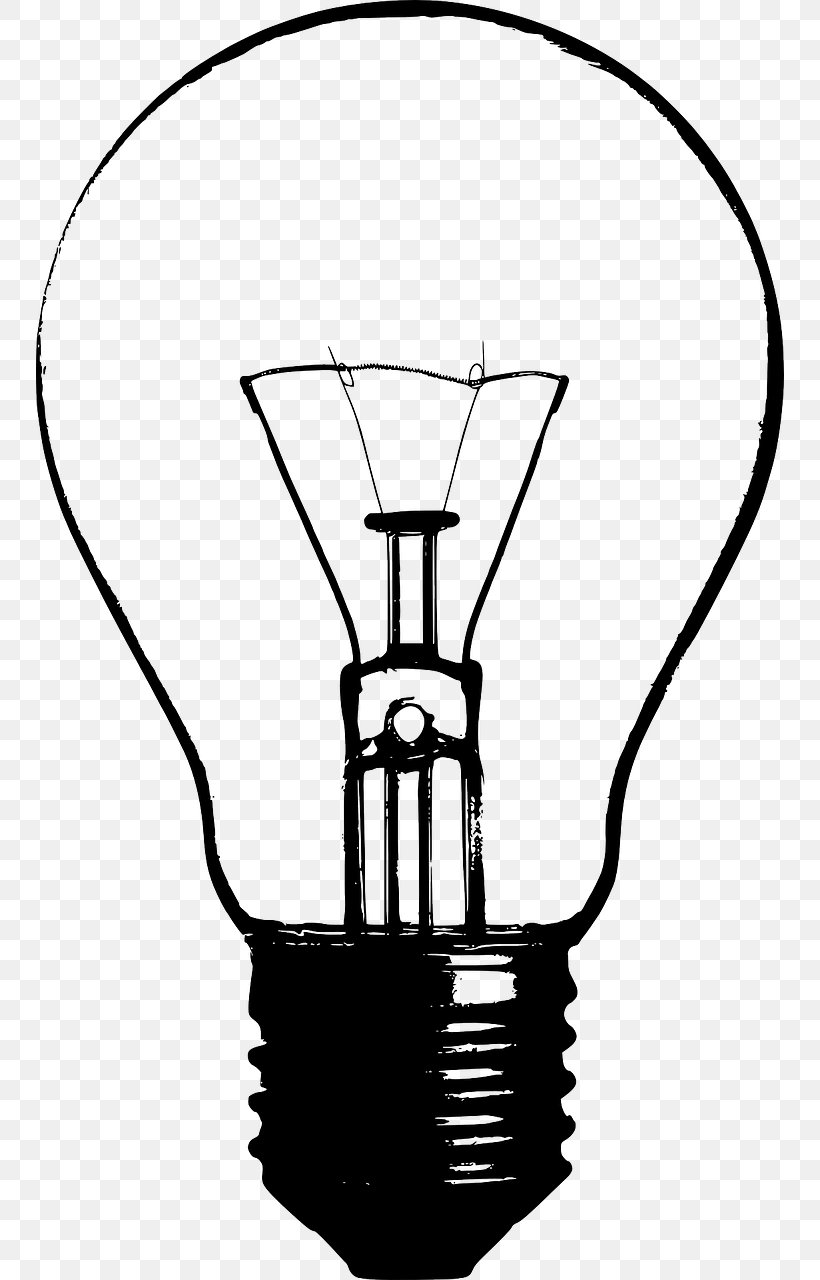 Incandescent Light Bulb Lamp Christmas Lights Clip Art, PNG, 748x1280px, Light, Black And White, Christmas Lights, Drawing, Flashlight Download Free