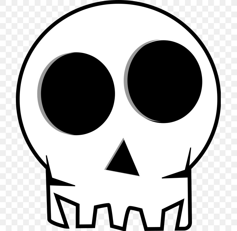 Skull Cartoon Clip Art, PNG, 709x800px, Skull, Animated Film, Area, Black, Black And White Download Free
