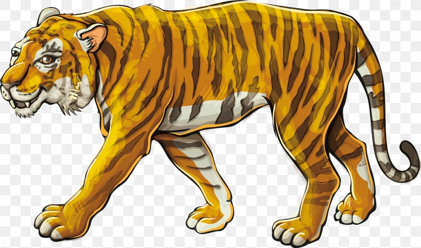 Tiger Lion Cartoon, PNG, 4000x2353px, Tiger, Animal, Animal Figure, Animated  Cartoon, Animation Download Free