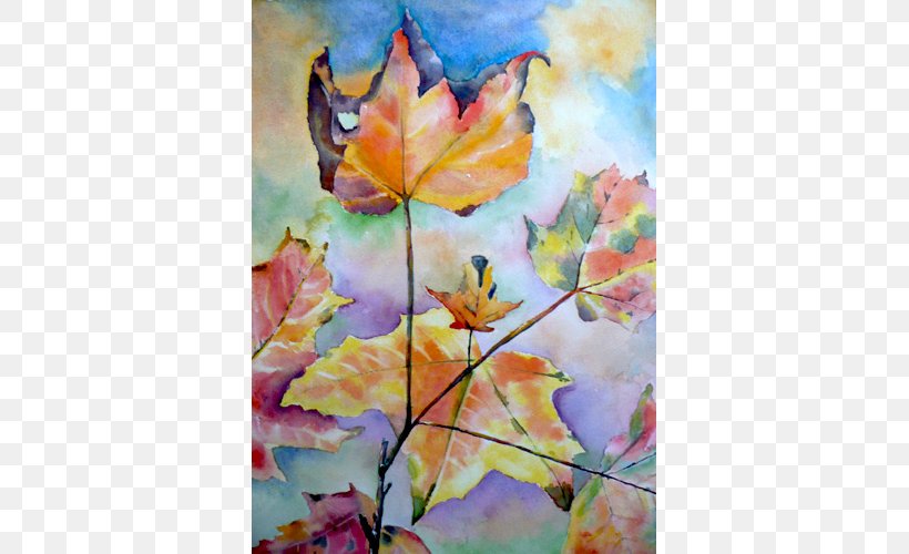 Watercolor Painting Petal Acrylic Paint Art, PNG, 600x500px, Watercolor Painting, Acrylic Paint, Acrylic Resin, Art, Autumn Download Free