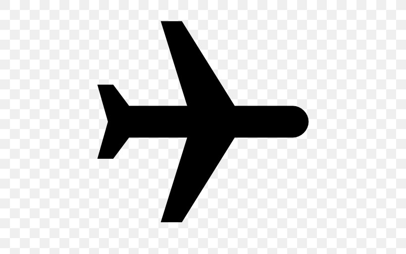 Airplane, PNG, 512x512px, Airplane, Air Travel, Aircraft, Black And White, Logo Download Free