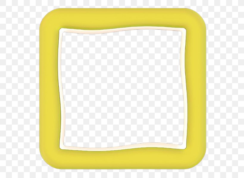 Picture Frames Angle Yellow Line Font, PNG, 600x600px, Cartoon, Meter, Picture Frames, Rectangle, Yellow Download Free