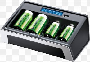 Nine-volt Battery - Battery Charger Rechargeable Battery Electric Battery VARTA Liquid-crystal Display PNG
