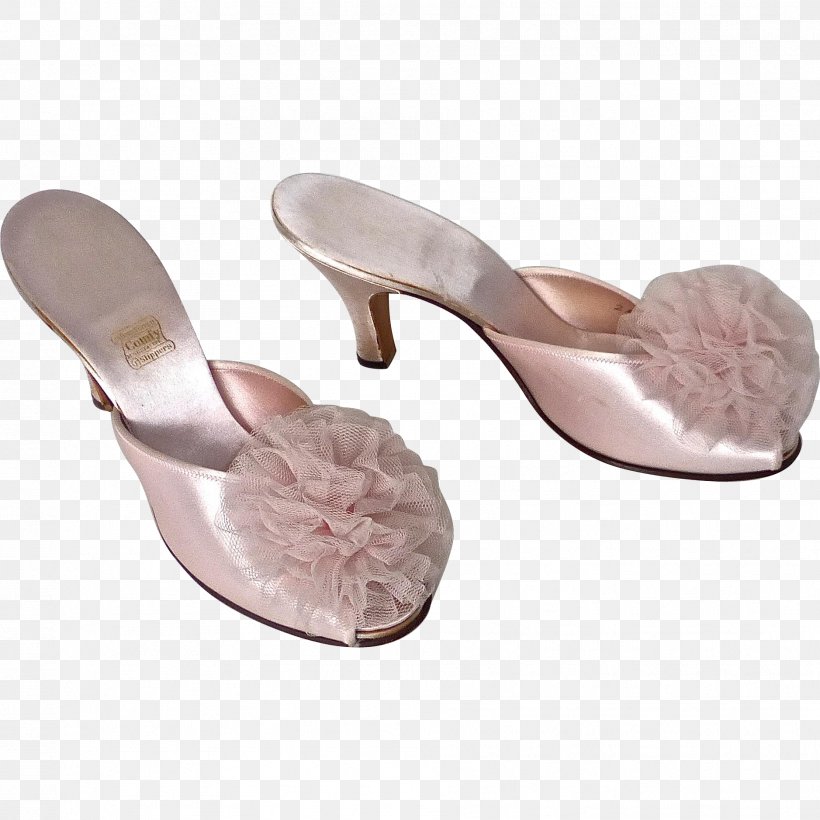 Slipper 1930s Sandal Shoe Pink, PNG, 1877x1877px, Slipper, Beige, Fashion, Footwear, Highheeled Shoe Download Free